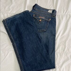 Hudson Jeans Women's Dark Blue signature bootcut.